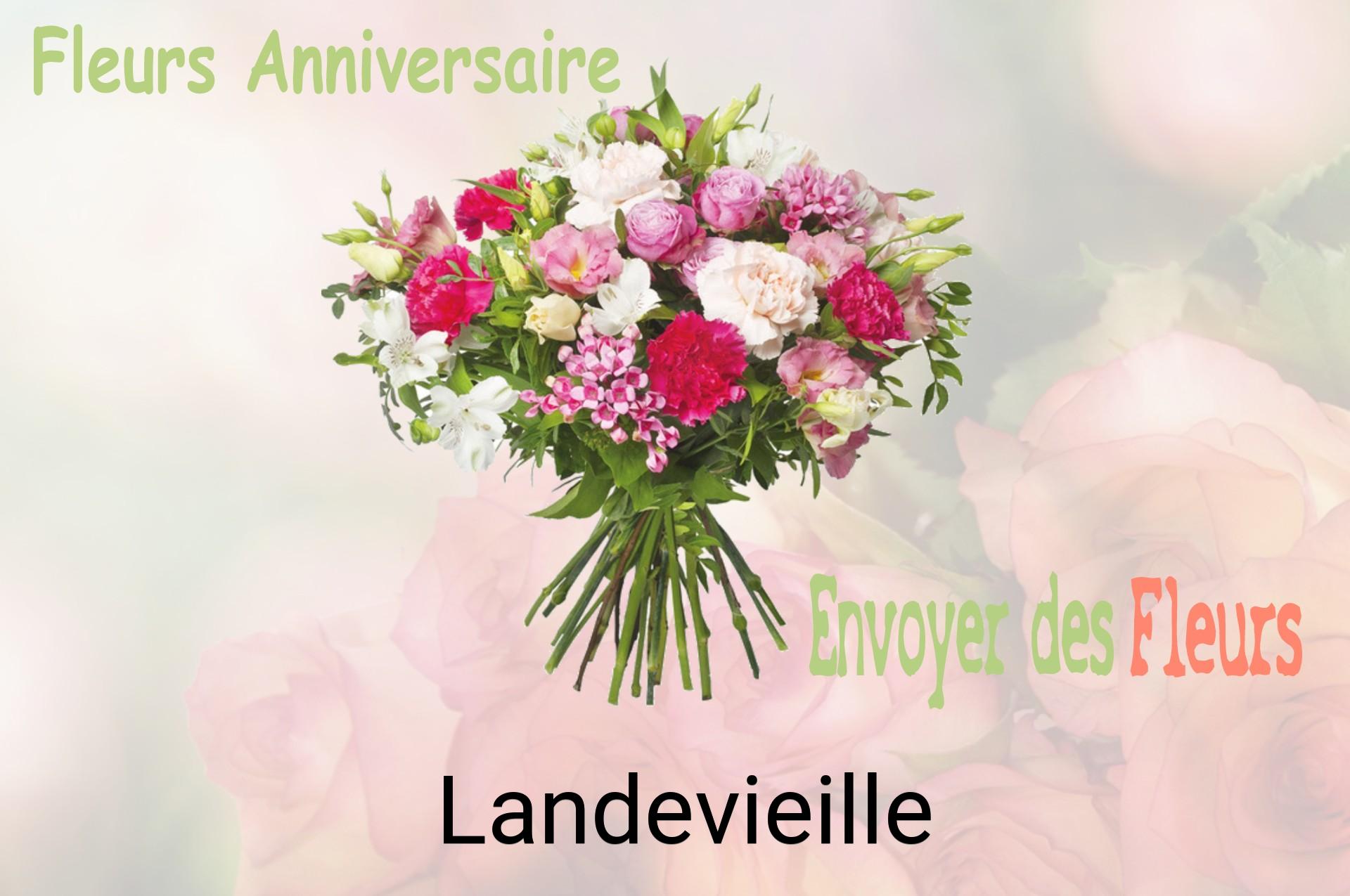 Bouquet de fleurs d’anniversaire livré à Landevieille