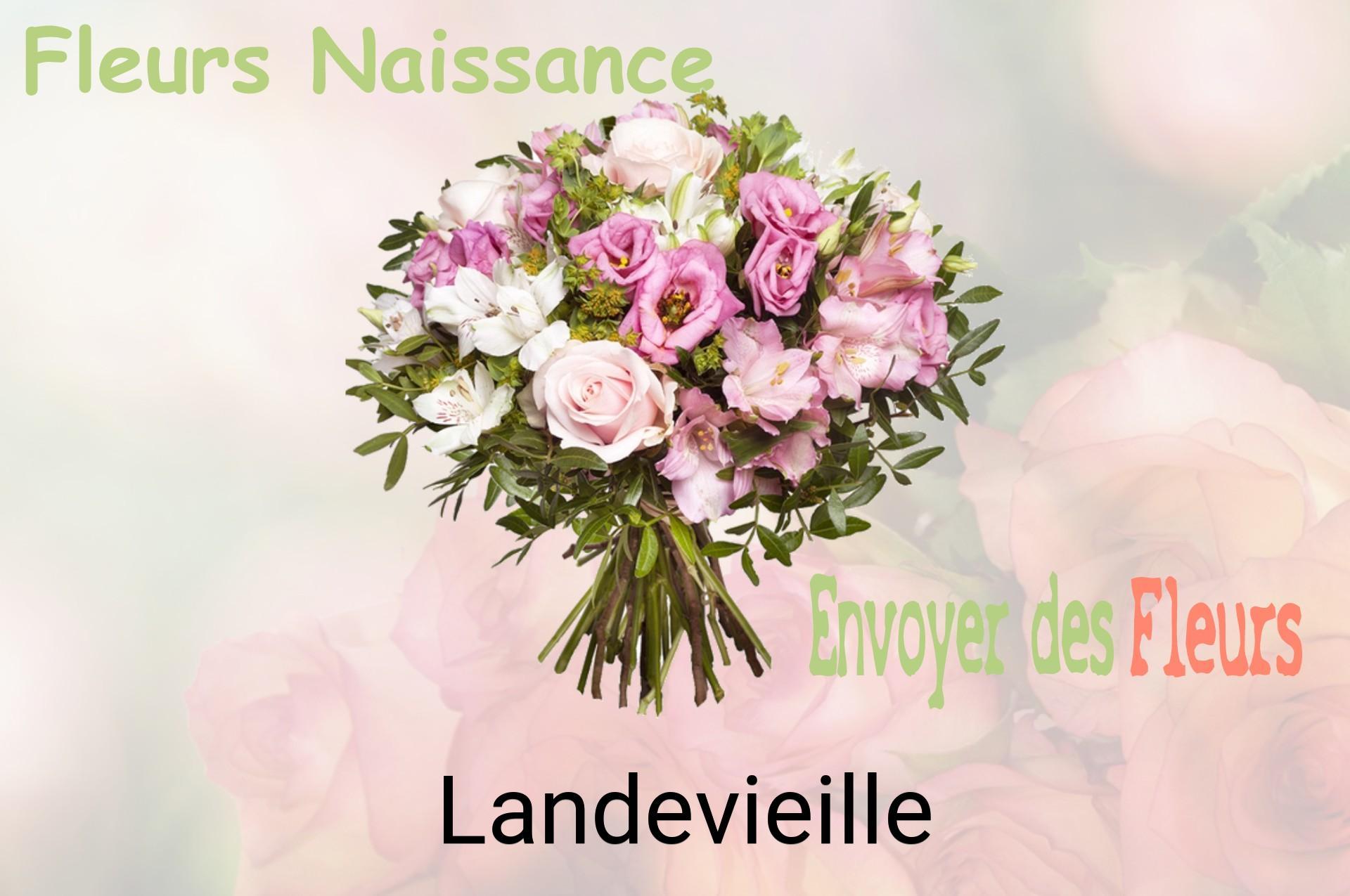 Bouquet de fleurs de naissance livré à Landevieille